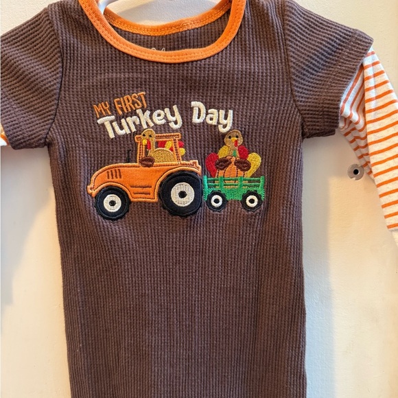 My First Turkey Day Romper - Picture 5 of 8